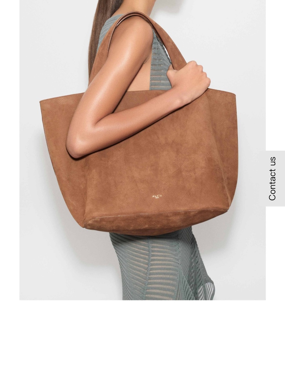 Tan 'Le Cabas' Suede Tote - Picture 4 of 4